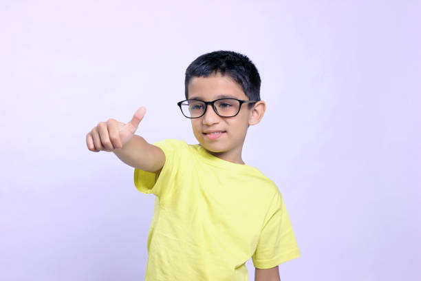 istock Indian child wear eyeglass 700164208