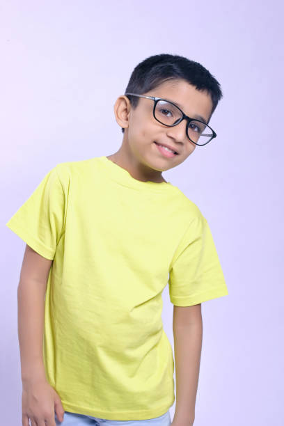 istock Indian child wear eyeglass 700164402
