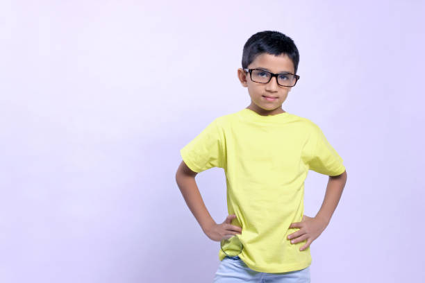 istock Indian child wear eyeglass 700164968