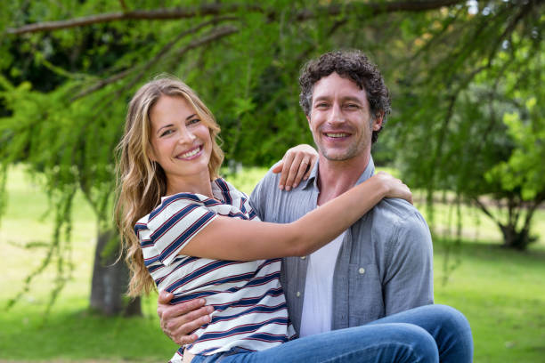 istock Husband carrying his wife 700184742