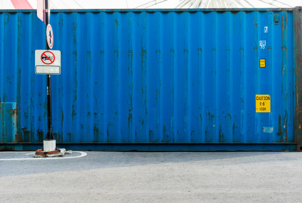 istock Shipping Container Texture Detail and closeup photo 700190050