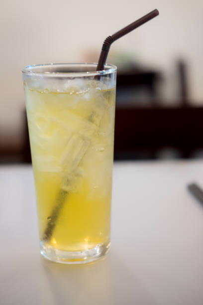 istock Glasses of iced tea on dinner table in restaurant 700194628