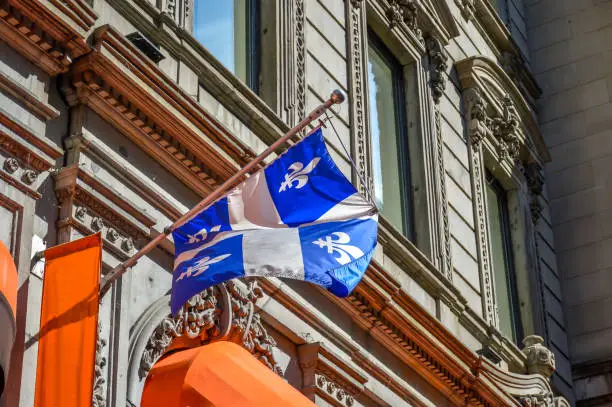 Photo of The waving flag of Quebec