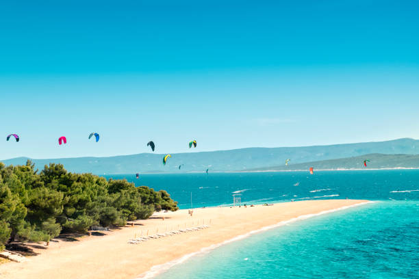 Croatia golden horn kitesurfing