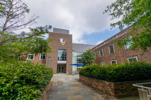 Duke Law School at Duke University stock photo