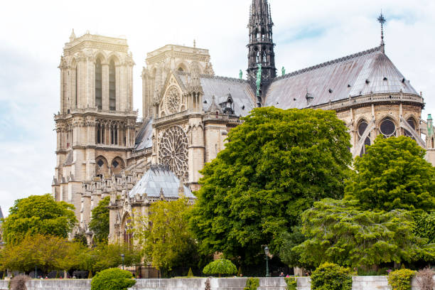 istock Notre-Dame de Paris in the evening in Paris 700241788