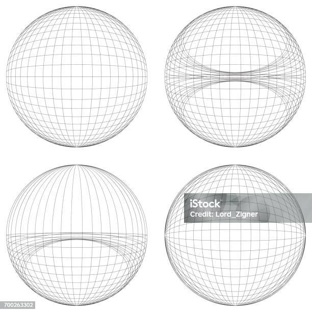 Sphere Structural System Sphere Structure Stock Illustration - Download Image Now - Abstract ...