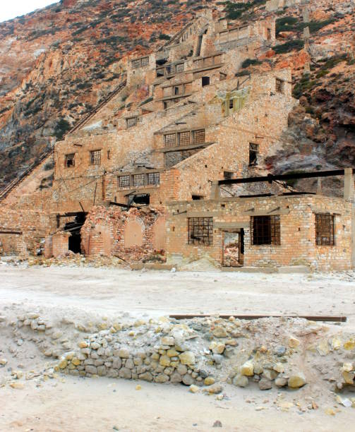 istock Old sulfur Mines at Paliorema 700293420