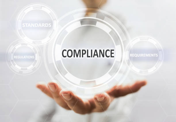 Compliance Concept On Virtual Screen stock photo