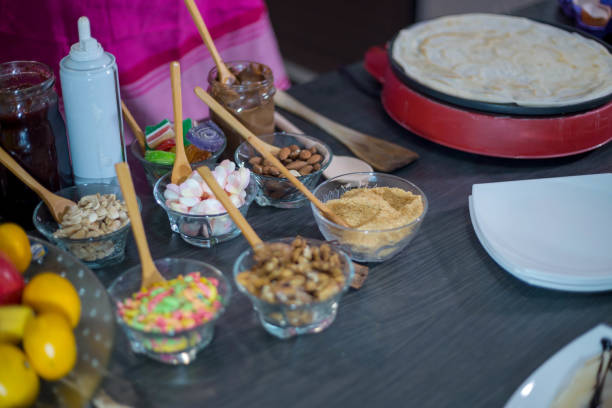 istock Making of home made pancakes. 700304034