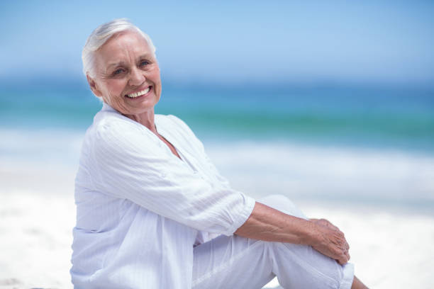istock Beautiful mature woman posing 700319246