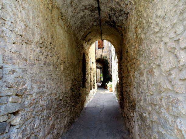 istock Mesta old city in Chios Greece 700327980
