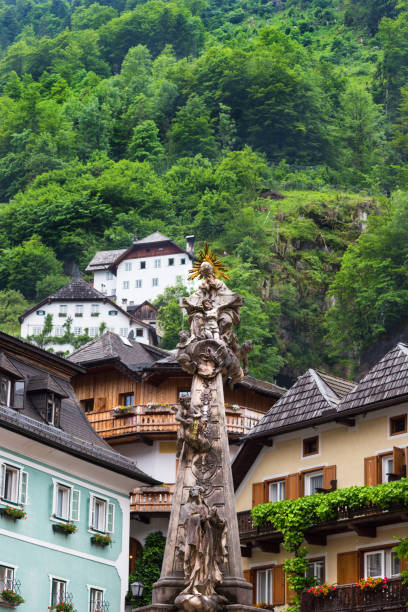 istock Hallstatt city center buildings 700352796