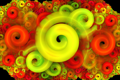 Futuristic background with concentric circles