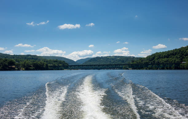 istock Wash behind speedboat on Cheat Lake Morgantown 700372794