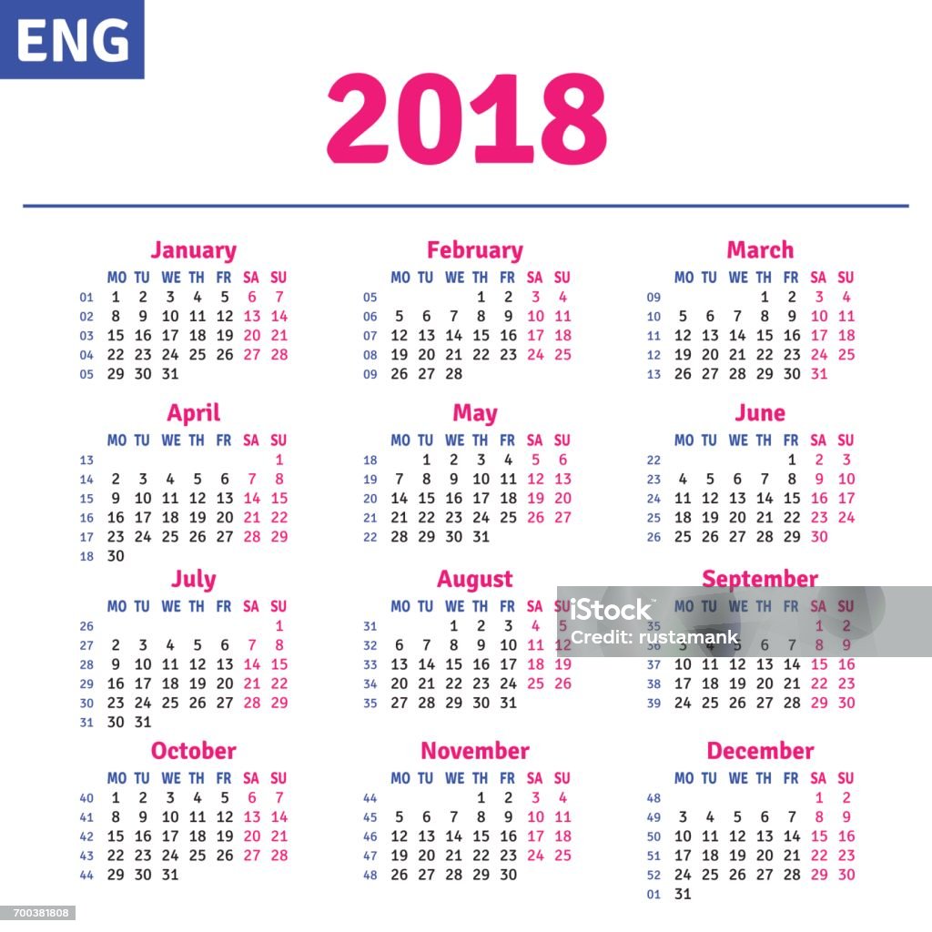 Engelse Kalender 2018 Stockvectorkunst En Meer Beelden Van 25 Cent - 25  Cent, Achtergrond - Thema, Advertentie - Istock