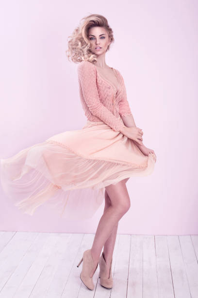 istock Romantic blonde woman posing. 700400170