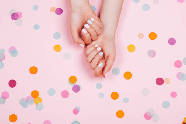 Stylish trendy female manicure