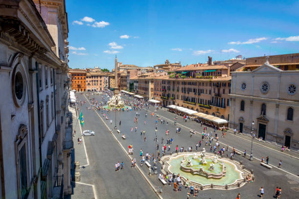 istock Aerial view of Piazza Navona 700474004