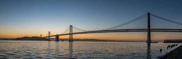 istock Panoramic View of the Bay Bridge At Dawn 700495306