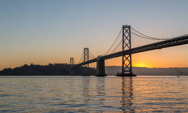 istock Sun Rising Behind the Bay Bridge 700495348