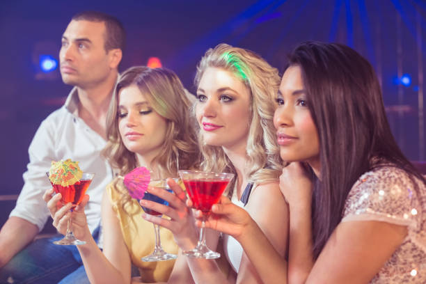 istock Happy friends with cocktails 700515838