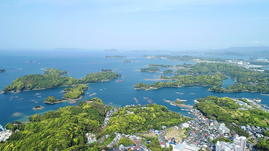 landscape of Kujukushima island