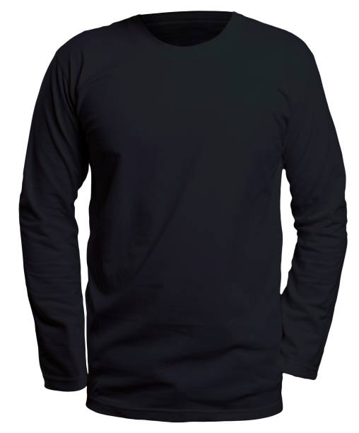 Meetbaar Tegenslag Gepland Black Long Sleeve Shirt Mock Up Stock Photo - Download Image Now - Long  Sleeved, Black Color, Blank - iStock