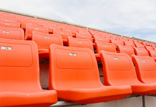istock Chair seat on the stadium. 700530910