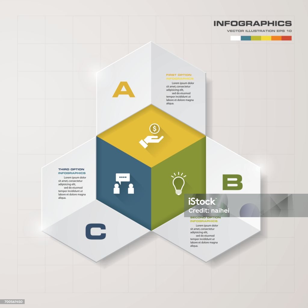 Three Steps Component Design Abstract 3 Steps Infographics Elementsvector Illustration Stock ...