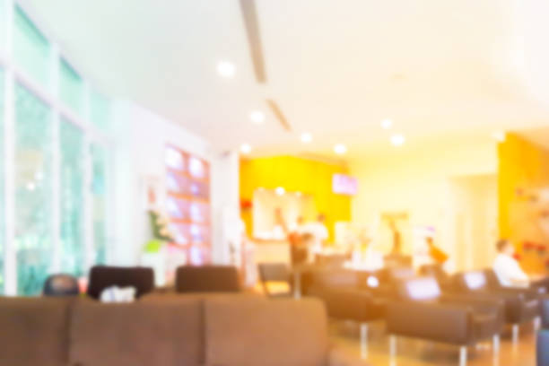 istock Blurred image of the office in the morning light. 700573390