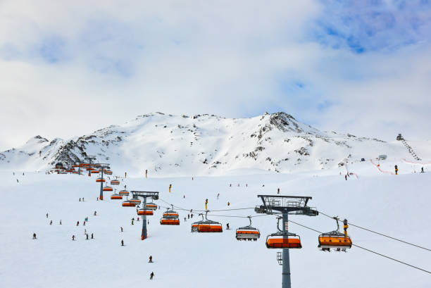 istock Mountains ski resort Solden Austria 700584236