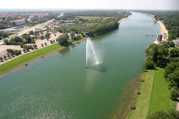 istock Lake Ada Belgrade aerial view 700590694