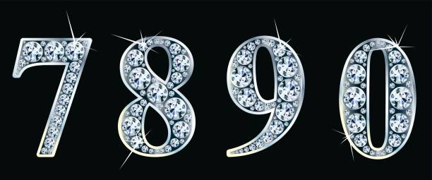 12,100+ Diamond Numbers Stock Illustrations, Royalty-Free Vector