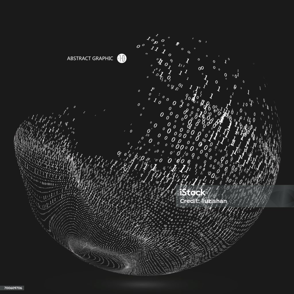 The Dots Of An Array Form Abstract Spherical Shapes Stock Illustration ...