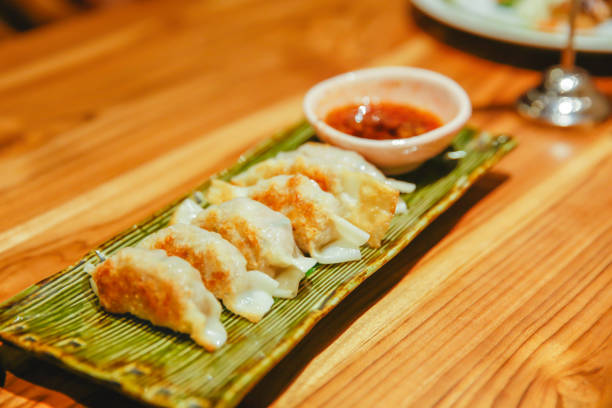 istock Chicken Gyoza - japanese dumpling 700641960