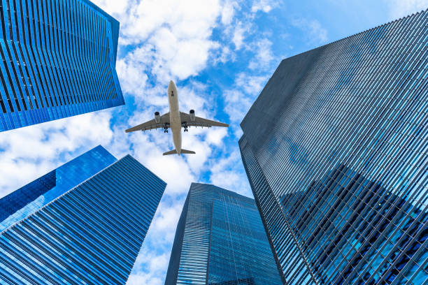 istock Modern of skyscraper building and business financial centre. 700646734