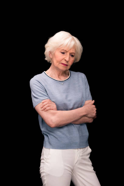 istock stylish senior woman 700649048