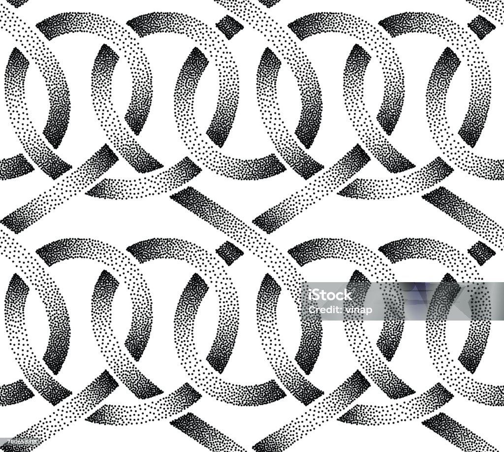 Spiky Ribbon Pattern Vector Seamless Pattern Of Stippled Ribbons Stock Illustration ...
