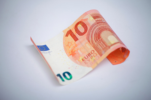 ten euro note isolated