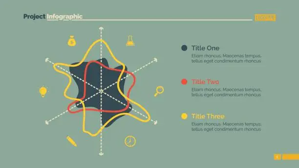 Vector illustration of Radar Chart Slide Template