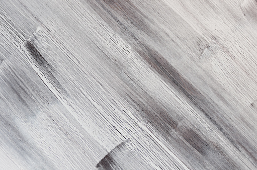 White striped shabby painted wooden plank. Wood texture.