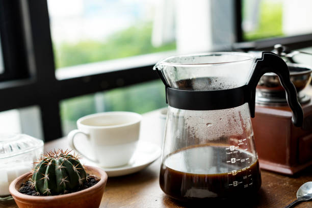 istock Closeup of coffee jar by the window 700669282