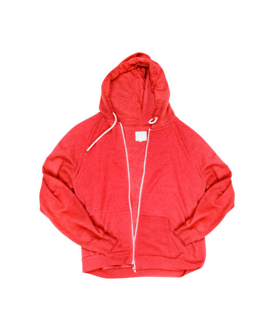 istock Red hoodie isolated on a white background 700680738