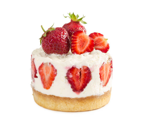 istock Delicious cheesecake with fresh strawberries 700692792