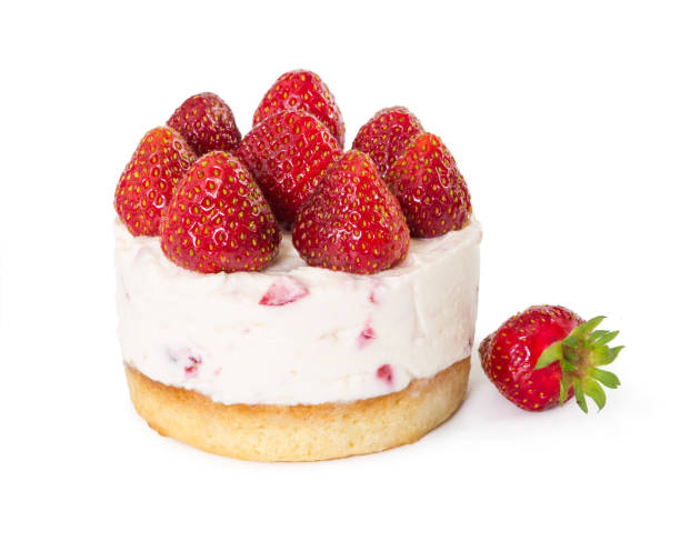 istock Delicious strawberry cheesecake with fresh strawberries 700692798
