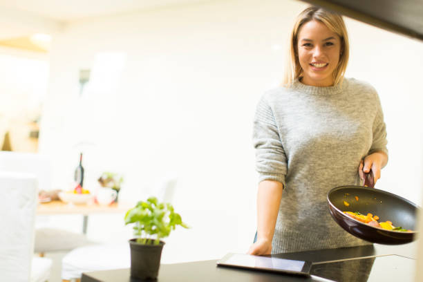 istock Woman in the kitchen 700693102