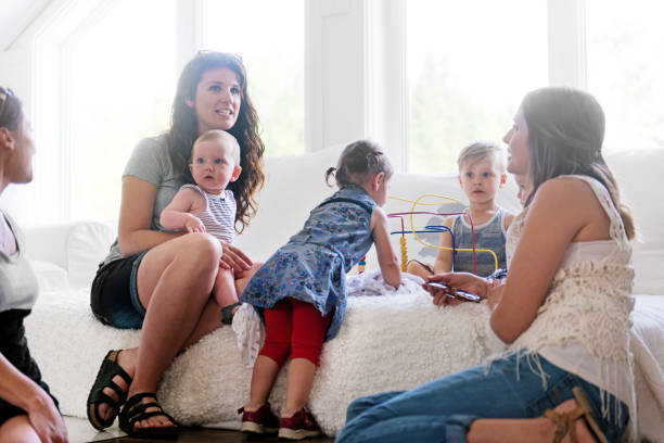istock Babies and mothers meeting 700693244