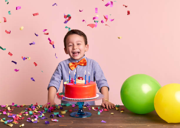 istock Birthday party for cute child. 700710358