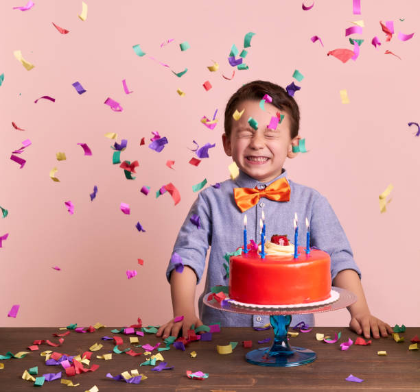 istock Birthday party for cute child. 700710360